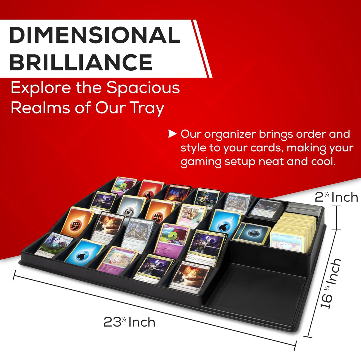 Premium Trading Card Sorting Tray Comptabile with Gaming Cards, MTG, Yugioh, Baseball, Sports Cards | Premium Trading Card Sorter