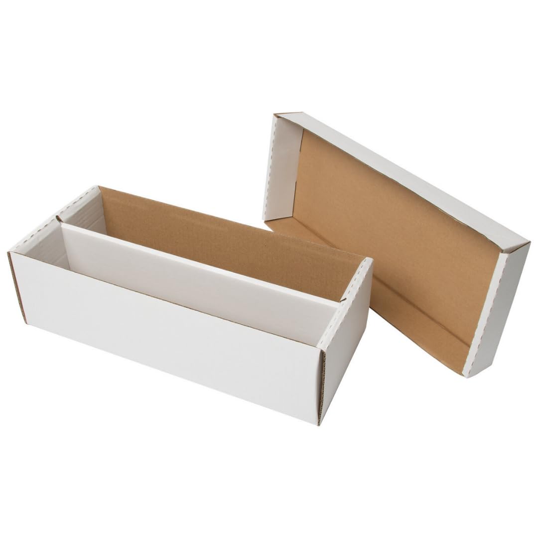 Premium Graded Shoe Box (1 Pack) Card Storage Holds 300 Toploaders & 100 Graded Cards - Graded Card Cardboard Box - Card Storage For Sports Gaming Baseball Basketball Football Cards - MADE IN USA