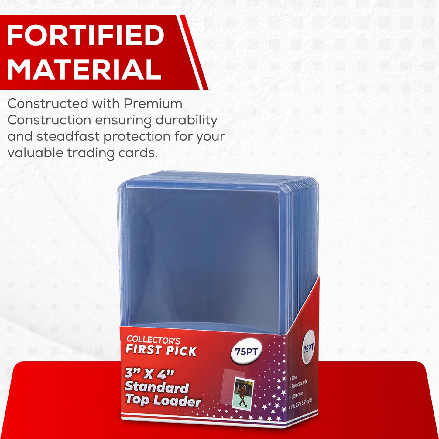 (25) 75pt Premium Top Loader Pack Card Sleeves Thick Storage Card Protector For Pokemon, Football, Basketball, Baseball, Hockey and Memorabilia Ultra Clear Card Sleeve Hard Protector Storage Pro