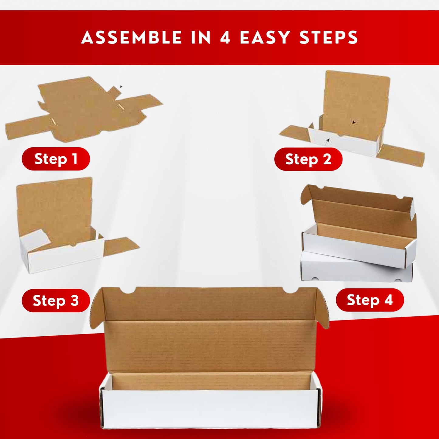 (1) Premium 800 Count Storage Box Trading Card Storage Box Cardboard Perfect Baseball Card Storage For Basketball Football Gaming MTG - MADE IN THE USA
