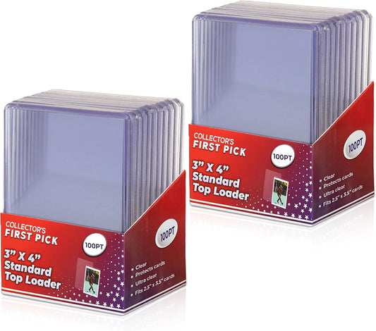 Top Loader Pack – Premium Card Holders for Baseball, Football, Basketball, Hockey, and Memorabilia Cards