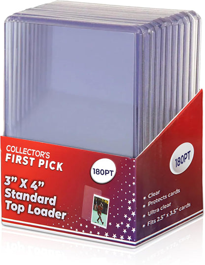 Top Loader Pack – Premium Card Holders for Baseball, Football, Basketball, Hockey, and Memorabilia Cards