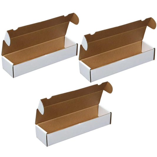 (6) Premium Thick 800 Count Storage Box Trading Card Storage Box Cardboard Perfect Baseball Card Storage - Holds Gaming Football Basketball Baseball MTG - MADE IN THE USA
