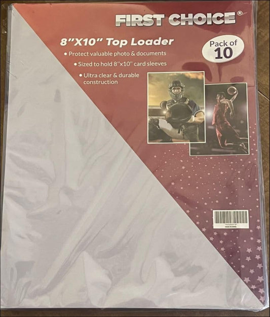 8x10 Top Loader (50 Pieces) Premium Quality Clear Protector for Photographs, Memorbilia, Prints, Documents and More!