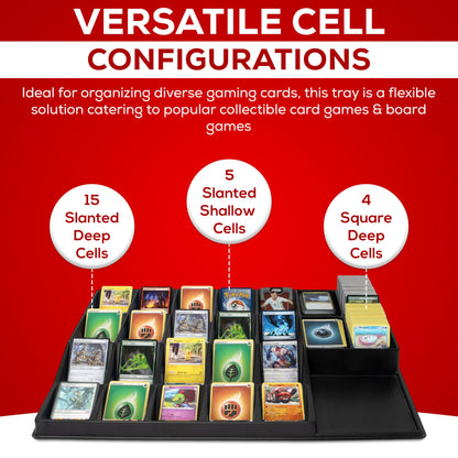 Premium Trading Card Sorting Tray Comptabile with Gaming Cards, MTG, Yugioh, Baseball, Sports Cards | Premium Trading Card Sorter