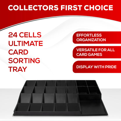 Premium Trading Card Sorting Tray Comptabile with Gaming Cards, MTG, Yugioh, Baseball, Sports Cards | Premium Trading Card Sorter