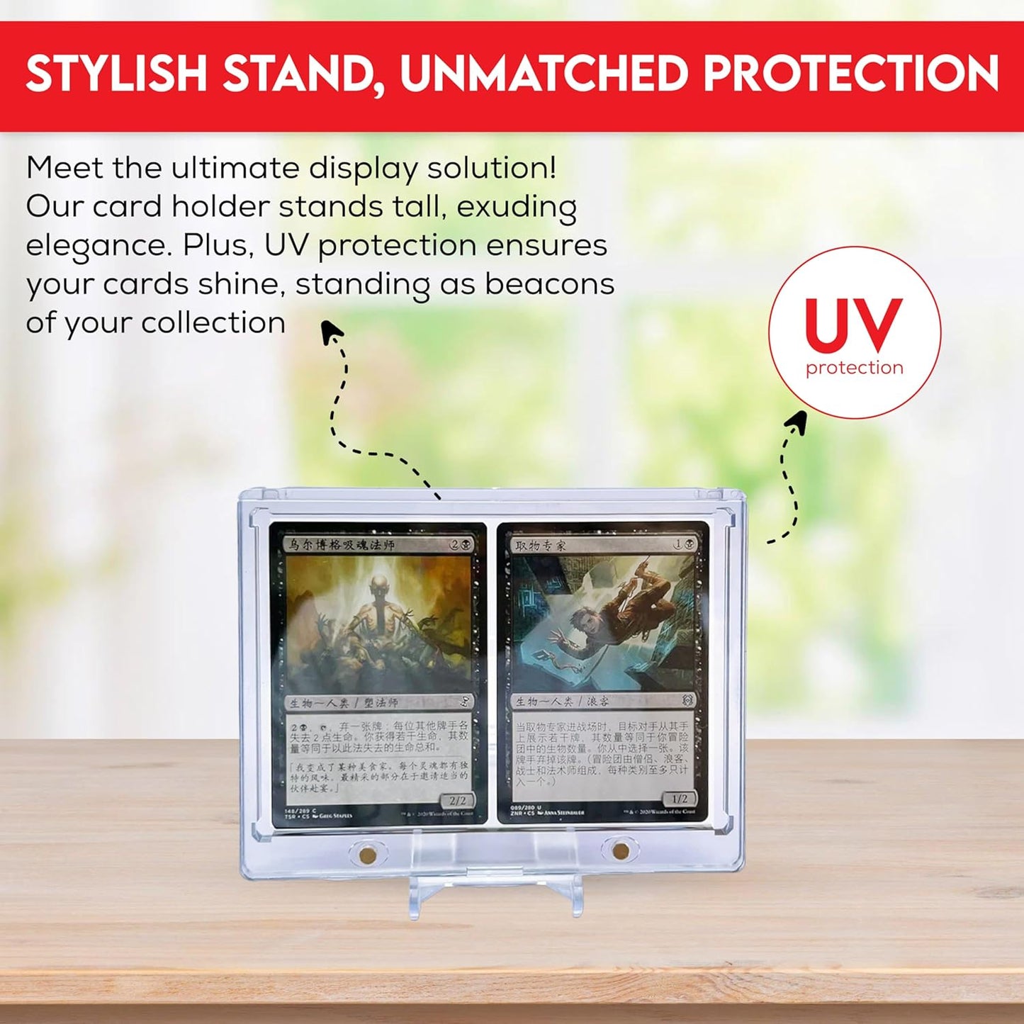175PT Vertical Booklet Magnetic Card Holder – UV Protection, PVC-Free, Triple Magnetic Lock – For National Treasures, Flawless, Playbook Cards
