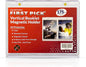 175PT Vertical Booklet Magnetic Card Holder – UV Protection, PVC-Free, Triple Magnetic Lock – For National Treasures, Flawless, Playbook Cards