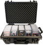 Waterproof Graded Card Travel Case with Wheels – Holds 100+ Slabs – EZ Rolling Suitcase for PSA, BGS, CSG, SGC – New Improved Model