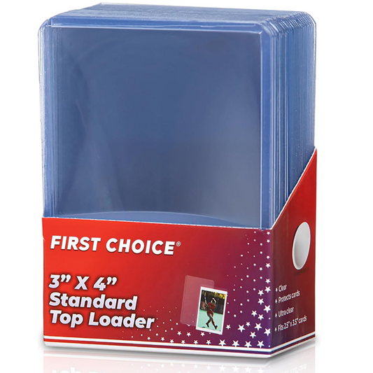 Top Loaders for Trading Cards – 3x4 Standard Size (35PT & 75PT) – Rigid Clear Card Protectors for Pokemon, Sports, Baseball, Football & More (Fits Penny Sleeves)