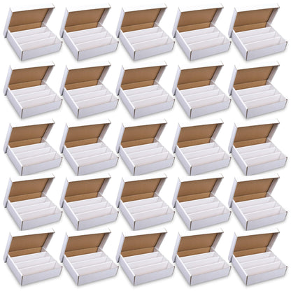 Collector's First Pick MADE IN THE USA - Premium 3200 Count Trading Card Storage Box 4 Row - Holds Baseball, Football, Basketball, Hockey, and Gaming Cards - 200 Pound Test Strength - 25 Pieces
